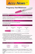 Accu News HCG Pregnancy Test Instruction for Use