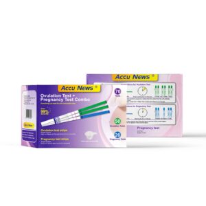 Accu News HCG Pregnancy Test and LH Ovulation Test Combo