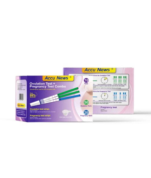 Accu News HCG Pregnancy Test and LH Ovulation Test Combo