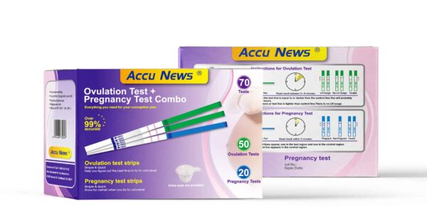 Accu News HCG Pregnancy Test and LH Ovulation Test Combo